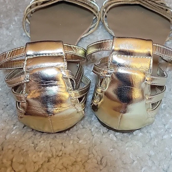 STEVE MADDEN TANE Gold Flats/sandals Size 9.5 - Picture 4 of 17